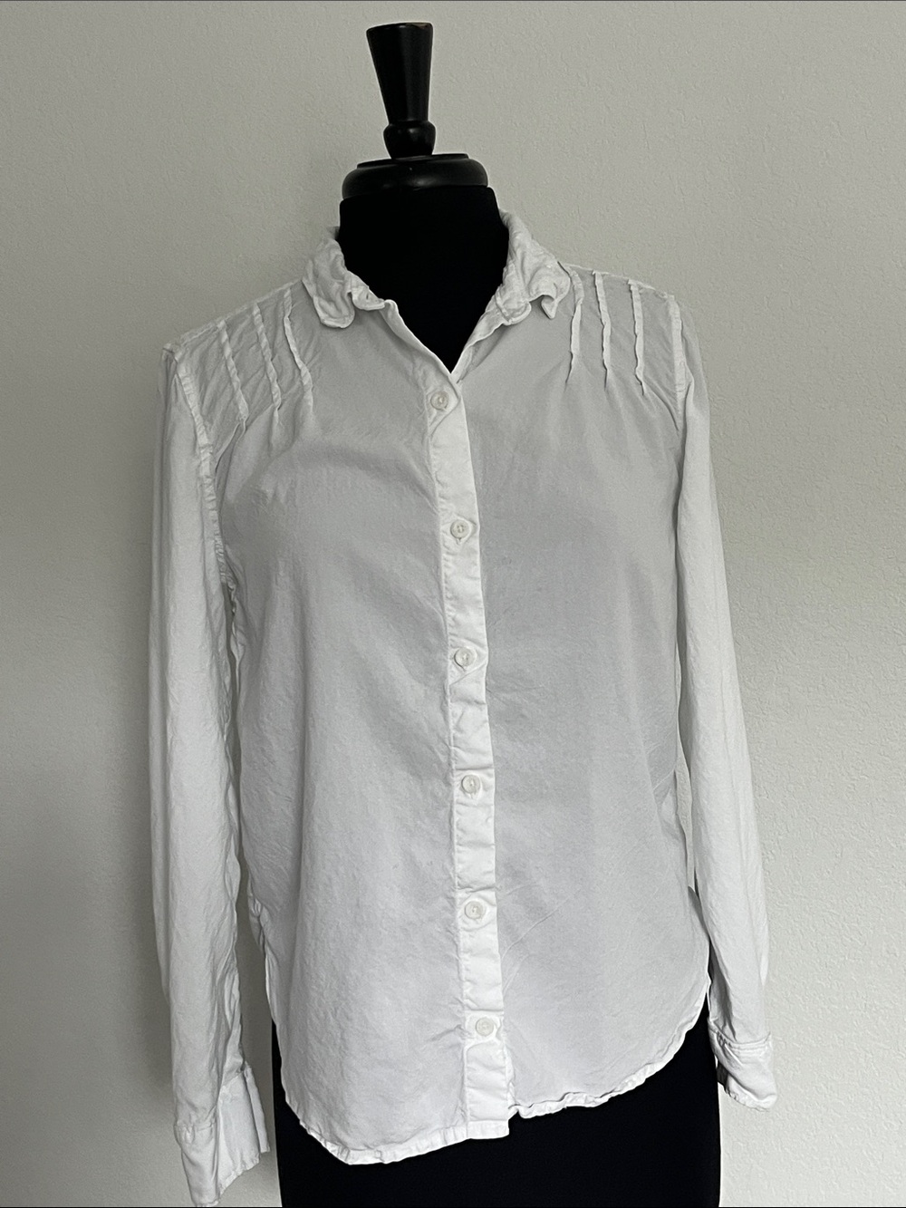 Cloth & Stone White Long-Sleeve Shirt